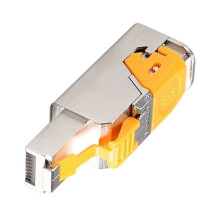 RJ45-Kontakt 5G Skärmad Verktygsfri RJ45-Kontakt Ingen Krimp Ethernet Kristallhuvud STP Nätverkskontakt CAT8