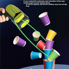 Glow-in-the-Dark Rope Launcher and Recycling Toy, Cool, Durable, Stress-Relieving, and Control-Enhancing Children'S Gift