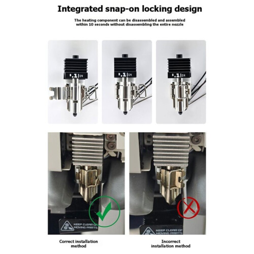 A2L Hotend Heating Component Kit for  A2L/A1/A1mini Upgrade Ceramic Zirconia Base Heater Block Replace Kit 2