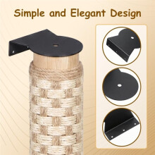 2PCS Cat Climbing Pole Bracket Wall Mount Kitten Scratcher Support Cat Climbing Tower, Wall Shelves Accessories