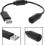 10pcs 25cm USB Breakaway Connect Cable Extend Adapter Cord Replacement for  360 Wireless Controller Extension 1