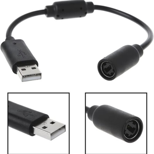 10pcs 25cm USB Breakaway Connect Cable Extend Adapter Cord Replacement for  360 Wireless Controller Extension