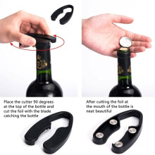Wine Opener Gift Set with Corkscrew, Pourer & Bottle Stopper Includes Corkscrew, Foil Cutter, Pourer and Stopper