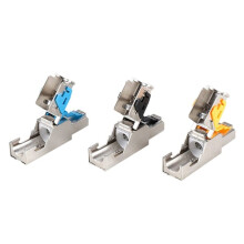 RJ45-Stecker 5G Geschirmter Werkzeugloser RJ45-Stecker Ohne Crimp Ethernet Kristallkopf STP Netzwerkstecker CAT6A