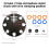 Supporto per Microfono con 7 Fori, Organizer per Display, Supporto per Microfono con  Antiscivolo e Slot per Gestione Cavi 6
