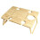 Portable Picnic Table with Wine Glass Hole, Foldable Bamboo Snack Table, Outdoor Suitable,Folding Snack Table 1