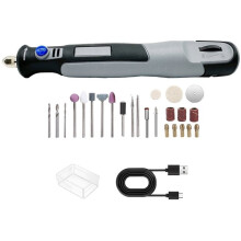 Kit D'Outils Rotatifs Sans Fil USB 50W pour le Travail Du Bois, Stylo de Gravure DIY pour Bijoux, Métal, Verre, pour Perceuse Sans Fil 0-18000