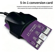 Adaptateur Convertisseur de Carte SIM Ă Broches pour Extension de Carte IC Intelligente pour Cartes SIM 2FF, 3FF, 4FF et Esim