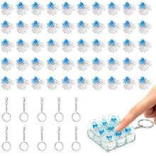 90pcs Mechanical Keyboard Dustproof Three-Pin Stress-Relief Toy DIY Toy Assembly