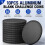 40mm Black Blank Challenge Coins, 10-Pack, 3mm Threaded Anodized Aluminum Blanks for DIY Engraving Stamping 3