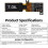 0-30V  Ultra-Thin Digital Voltmeter 0.5-Inch OLED Display 2/3 Wire Voltage Meter 5Hz/10Hz Adjustable 3