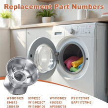 W10837625 Dryer Motor Pulley 27 Dryers for Replaces W10509022 3389729 W10460106 8578220 694872 AP5988738