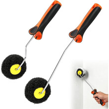 Roller for Fillers, Pack of 2 Corner Roller with Nylon Bristles, Special Roller Washable for Putty and Rolling Plaster