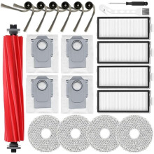 21 Pack Replacement Accessories Fit for QV 35A, QV 35S, QR 598, QR 798 Robot Vacuum,1 Main Brush,6 Side Brushes