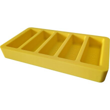 Silicone Beeswax Mold, Gör 5 X 1OZ Vaxstänger med Ordet Beeswax Präglat, Återanvändbar Vaxstängerform för DIY-Tvål