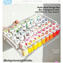 Large Capacity Bean Storage Box DIY Assembly Storage Box for Beans 54 Colors Storage Bottle Set Modern Simple Style