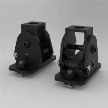 One-Key Foldable Lip Mount Antenna Base, Stainless Steel Bracket for Car Mobile Radio for Platform & Crossbar Expansion