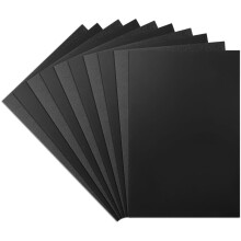 10 Pack Black ABS Plastic Sheet 1/8 Inch Thick 8" X 12", Dual Textured ABS Sheets for DIY Projects, Enclosures& Parts