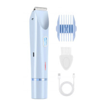 Electric Shaver Dual Bikini Trimmer Waterproof Body Hair Trimmer Facial Hair Remover for Bikini Underarm Leg A