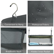 Travel Clothes Storage Hanging Bag - Large Capacity Garment Organizer for Underwear, Socks & Clothes