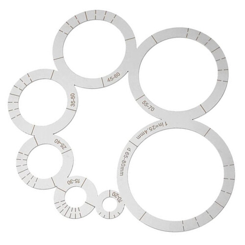 Leatherworking Corner Cutting Ruler with Round Punch - Essential Crafting Tool for DIY Projects 2