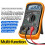 ANENG AN8205C Digital Professional Multimeter AC/ Voltage Meter HFE Ohm Tester  Current Temp Meter with LCD Backlight A 2