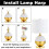 Suporte de Lâmpada de 8 Polegadas 2Pacote Suporte de Sombrinha Dourado Destacável para Lâmpadas de Mesa e de Piso com Finial de Selim 3