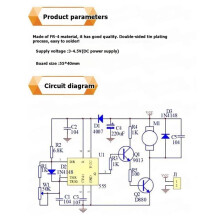 NE555 DIY Electric Fan Kit Motor Pulse Width Speed Controller Kit Electronic Soldering Practice Training Components Set