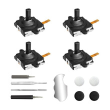 Joystick Replacement Kit for Quest 2/3 Controller 3D Analog Joysticks Repair Accessories with Thumbstick Grips