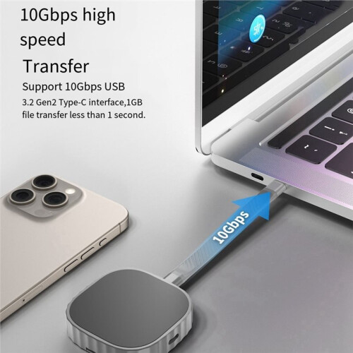 Magnetisk M.2 2230 NVMe SSD-Hölje PD100W Laddningsport Stöder 10Gbps USB3.2 Gen2 Type-C