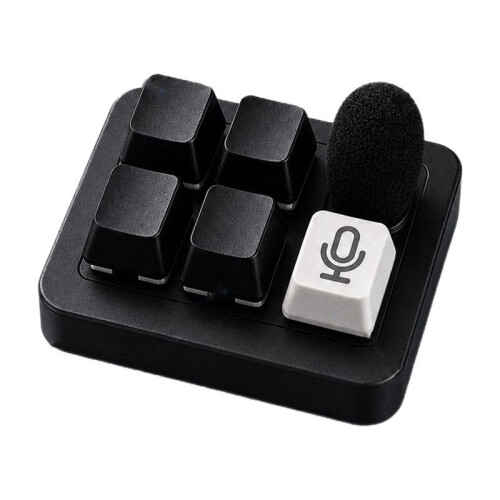 Agent AI 5 Keys 1  AI Keyboard Voice Input Keyboard with Wireless Microphone for Custom Keyboard Gaming Custom