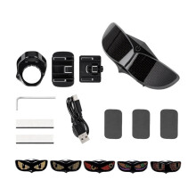 LED Helmet Display Bicycle Helmet Accessories for Night Riding Cycling Safety Warning LED Screen