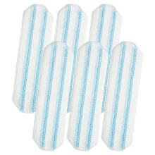 Mop Pads for H2prO Flat Mop System, 6 Pack Mop Heads Replacements for H2prO Flat Mop for Various Floors