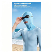 Sommar Solskydd Simning Täckande Simning Dykning Facekini UV Solskydd Full Ansiktsmask för Skidåkning Dykning Rosa