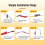10M 3.0mm Electrical Fish Tape, Wire Fish Tape Wire Puller, Wire Snake for Running Wire Through Wall, Retractable 4