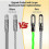 10M 4.0mm Electrical Fish Tape, Wire Fish Tape Wire Puller, Wire Snake for Running Wire Through Wall, Retractable Cable 5