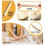 13 Pcs Pottery Tools Set, 5 Sizes Clay Thickness Guide Sticks & Wooden Rolling Pin for Clay Modeling 5