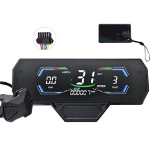 H3C E-Bike NFC LCD Display Speedometer 24V/36V/48V/60V/72V UART Electric Scooter NFC LCD Color Animated Meter SM5PIN