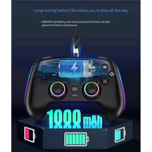 Für PS5 Wireless Gamepad Gyro Sensor Hall Joystick und Effekt Trigger Eingebauter Lautsprecher RGB Game Controller B