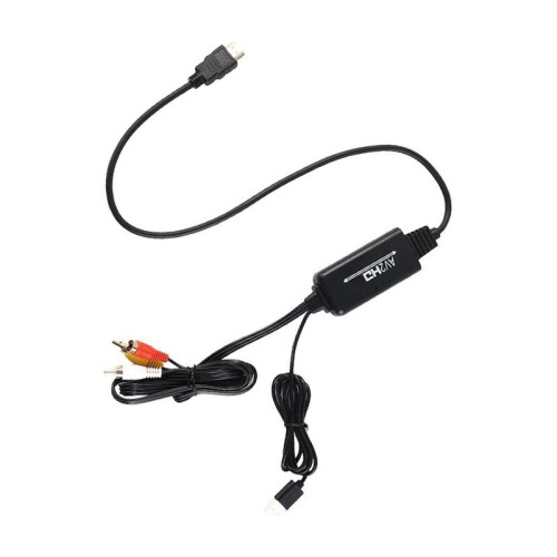 Conversor RCA AV para  Compatível Conversor AV para HD Conversor AV/CVSB L/R Caixa de Vídeo Conversor Compatível com  Suporte NTSC 1