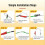 10M 4.0mm Electrical Fish Tape, Wire Fish Tape Wire Puller, Wire Snake for Running Wire Through Wall, Retractable Cable 2