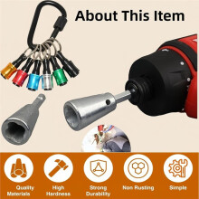 1/4 Inch Hex Shank Wire Twister Tool for Drill, Quick Cable Wire Twisting Connector for Electricians