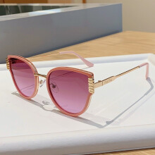 (Dark Pink)Elegant Cat Eye Eyewear With Uv Protection For Driving And Gatherings Party