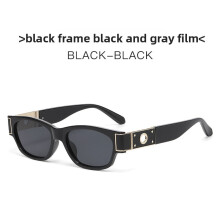 (BlackGray)Square Frame Sunglasses With Pc Lenses For Travel And Outdoor Fashion Activities