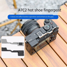 For A7CII A7CR A7C II Metal Hot Shoe Thumbs Grip Camera Portable Bracket Mount Camera Handgrip Thumb Rest Grip A