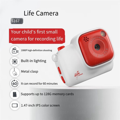 Children'S Camera Photo Tiny Digital Body Camera Thumb Cam DV Micro Camcorder Support  Card with 1.47" Screen C 2