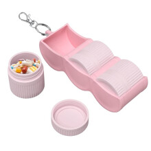 3Pack Travel Containers for Toiletries - Reusable Silicone Leak-Proof Bottles with Keychain B