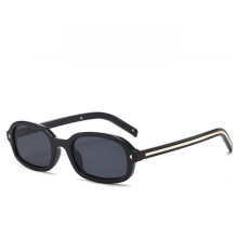 (Black)Modern Square Sun Glasses With Uv400 For Summer Outings And Parties Fashion