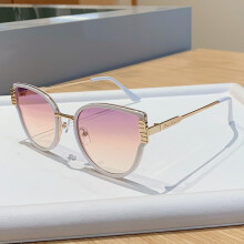 (Pink)Elegant Cat Eye Eyewear With Uv Protection For Driving And Party Gatherings