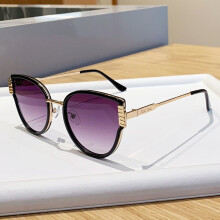 (Purple)Elegant Cat Eye Eyewear With Uv Protection For Driving And Party Gatherings